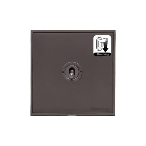 Executive Range Matt Bronze Switches & Sockets, EX9 - 1 Gang Dimming Toggle Switch by Heritage Brass By M-Marcus