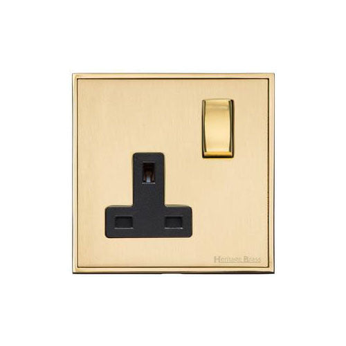 Executive Range-Satin Brass-Single Socket (13 Amp)