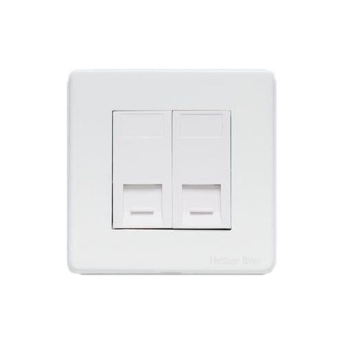 Vintage Range-Gloss White-2 Gang Master Line Socket