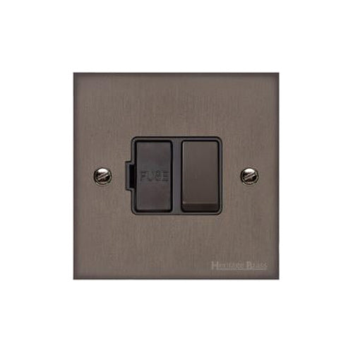 Heritage Brass Stylist Bronze Low Profile Plate - Square Edge - Switched Spur (13 Amp) -Type RL9 by Heritage Brass By M-Marcus