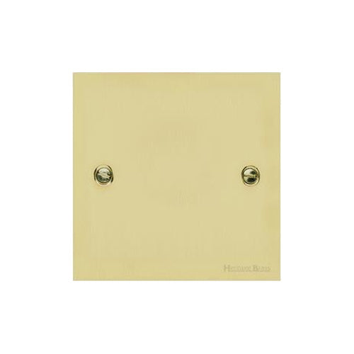 Richmond Elite Range Satin Brass Switches & Sockets, LP44 - Single Blank Plate by Heritage Brass By M-Marcus