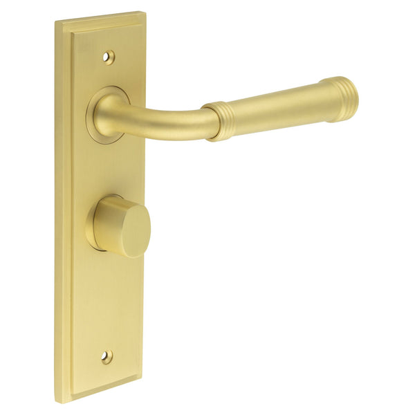 Burlington, Burlington Highgate Door Handle Bathroom Backplate & Turn & Release -Inner 2, Door Handles, Bathroom Backplate  & Turn & Release 2, Burlington Highgate Door Handle Bathroom Backplate  & Turn & Release 2