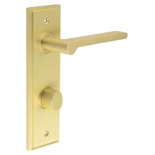 Burlington, Burlington Fitzrovia Door Handle Din Bathroom Backplate & Turn & Release -Inner 2, Door Handles, BathroomDin Backplate  & Turn & Release 2