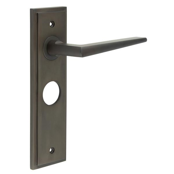 Burlington, Burlington Mayfair Door Handle Bathroom Backplate, Door Handles, Burlington Mayfair Door Handle Bathroom Backplate, Lever onBathroom Backplate