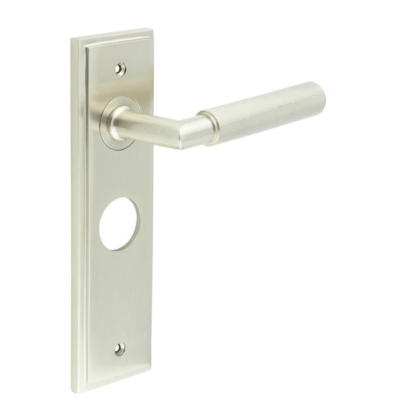 Burlington, Burlington Piccadilly Door Handle Bathroom Backplate, Door Handles, Burlington Piccadilly Door Handle Bathroom Backplate, Lever onBathroom Backplate