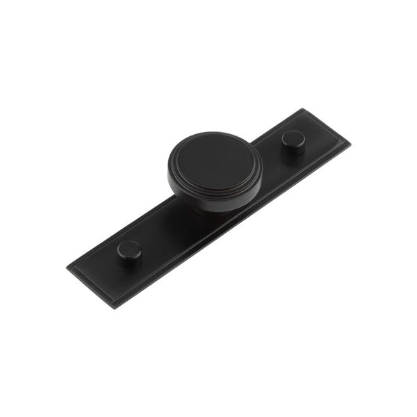 Hoxton, Hoxton Cropley Cupboard Knobs 40mm Stepped Backplate, Cabinet Hardware, Cabinet Knobs