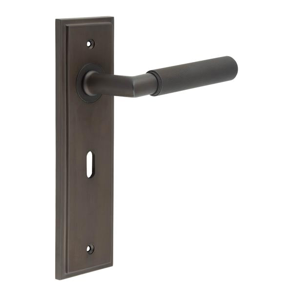 Burlington, Burlington Piccadilly Door Handle Lock Backplate, Door Handles, Burlington Piccadilly Door Handle Lock Backplate, Lever on Lock Backplate