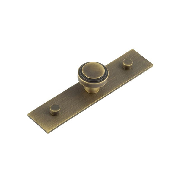 Hoxton, Hoxton Cropley Cupboard Knobs 30mm Plain Backplate, Cabinet Hardware, Cabinet Knobs