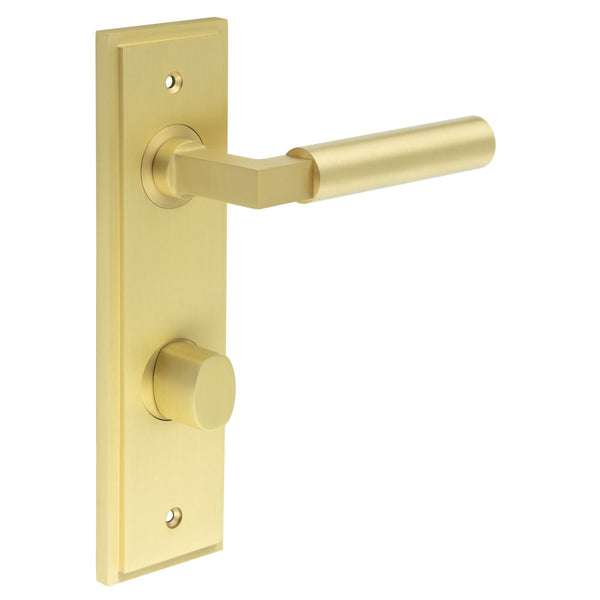 Burlington, Burlington Westminster Door Handle Din Bathroom Backplate & Turn & Release -Inner 2, Door Handles, BathroomDin Backplate  & Turn & Release 2, Burlington Westminster Door Handle Din Bathroom Backplate  & Turn & Release 2