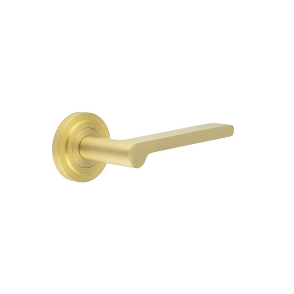 Burlington, Burlington Fitzrovia Door Handles with Stepped Rose, Door Handles, Lever On Rose