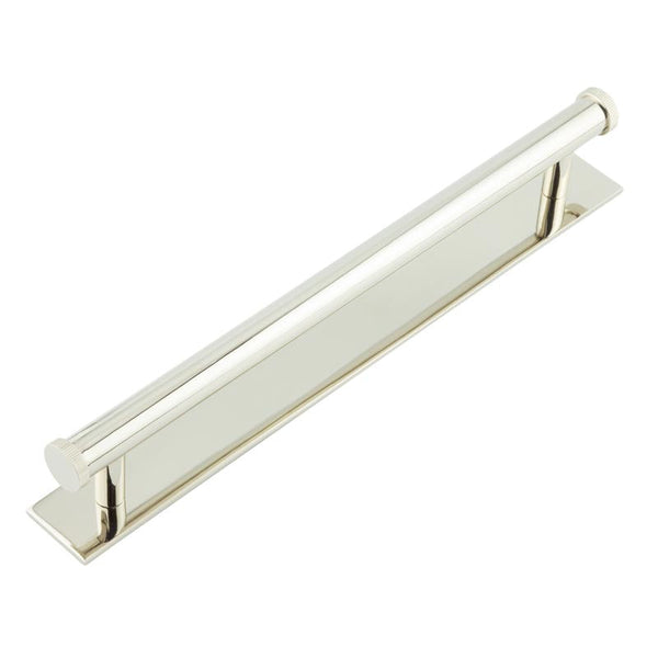Hoxton, Hoxton Hoxton Thaxted Cabinet Handles 224mm Ctrs Plain Backplate, Cabinet Hardware, Cabinet Pull Handles