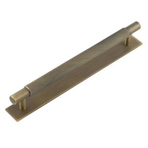 Hoxton, Hoxton Hoxton Taplow Cabinet Handles 224mm Ctrs Plain Backplate, Cabinet Hardware, Cabinet Pull Handles