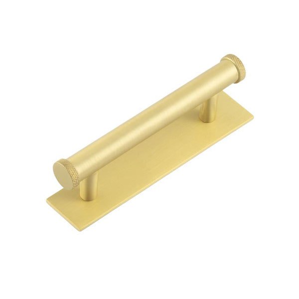 Hoxton, Hoxton Hoxton Wenlock Cabinet Handles 96mm Ctrs Plain Backplate, Cabinet Hardware, Cabinet Pull Handles