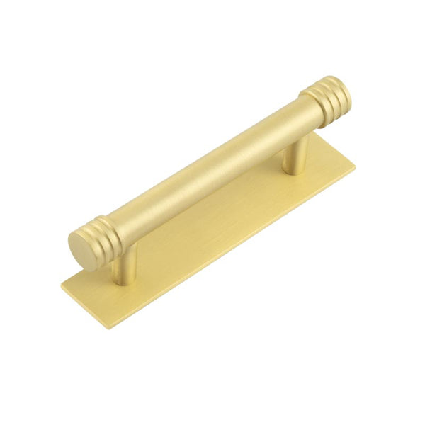 Hoxton, Hoxton Hoxton Sturt Cabinet Handles 96mm Ctrs Plain Backplate, Cabinet Hardware, Cabinet Pull Handles