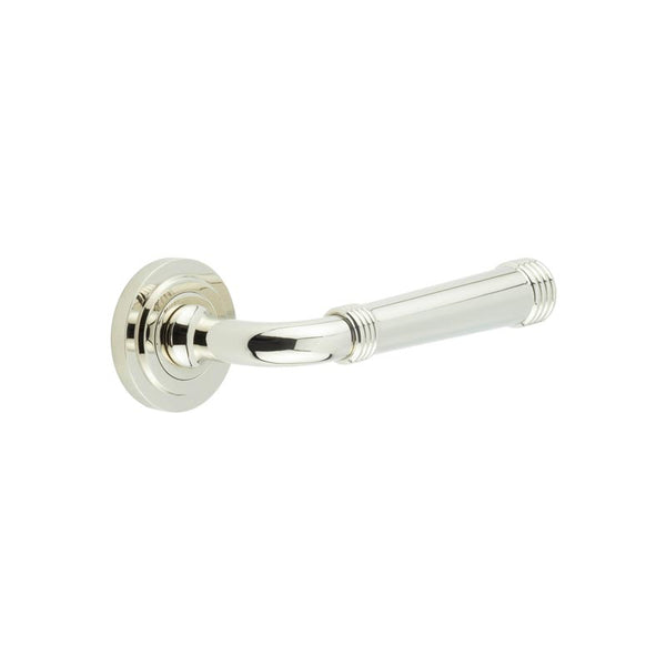 Burlington, Burlington Highgate Door Handles with Stepped Rose, Door Handles, Lever On Rose