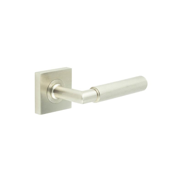 Burlington, Burlington Piccadilly Door Handle with Square Plain Rose, Door Handles, Lever On Rose, Lever On Square Rose