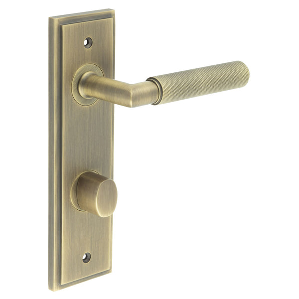 Burlington, Burlington Piccadilly Door Handle Din Bathroom Backplate & Turn & Release -Inner 2, Door Handles, BathroomDin Backplate  & Turn & Release 2