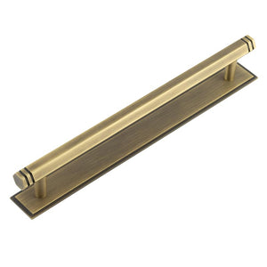 Hoxton, Hoxton Hoxton Nile Cabinet Handles 224mm Ctrs Stepped Backplate, Cabinet Hardware, Cabinet Pull Handles