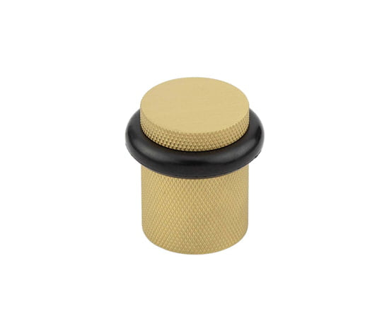 Burlington, Burlington Knurled Floor Mounted Door Stops 40mm Dia, Door Stops, Door Stops