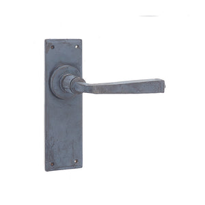 Frelan, Valley Forge Door Handle on Latchplate Beeswax, Door Handles, Lever Handles On Latch Backplate