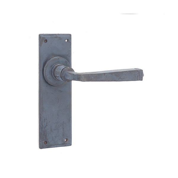 Frelan, Valley Forge Door Handle on Latchplate Beeswax, Door Handles, Lever Handles On Latch Backplate