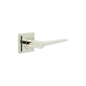 Burlington, Burlington Knightsbridge Door Handle with Square Stepped Rose, Door Handles, Lever On Square Rose