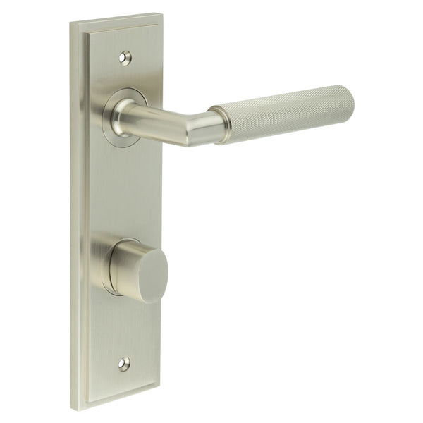 Burlington, Burlington Piccadilly Door Handle Din Bathroom Backplate & Turn & Release -Inner 2, Door Handles, BathroomDin Backplate  & Turn & Release 2