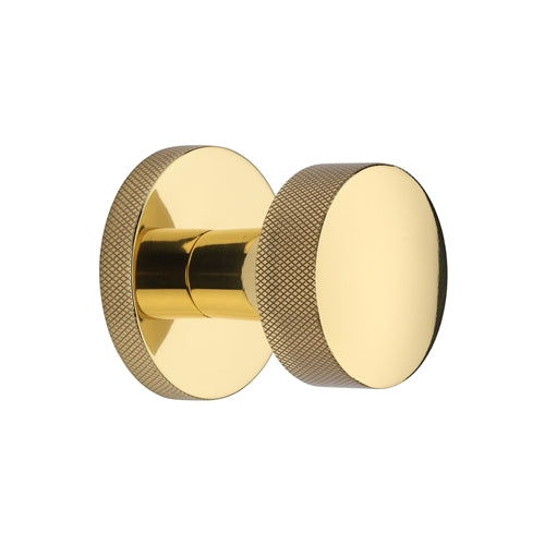 Knightsbridge Knurled Knob on Knurled Concealed base by M Marcus - Heritage Brass