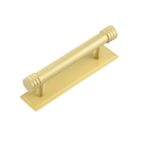 Hoxton, Hoxton Hoxton Sturt Cabinet Handles 96mm Ctrs Stepped Backplate, Cabinet Hardware, Cabinet Pull Handles