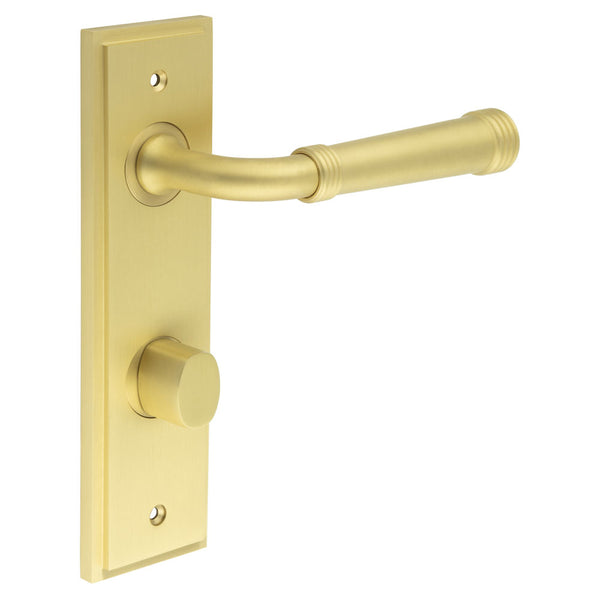 Burlington, Burlington Highgate Door Handle Din Bathroom Backplate & Turn & Release -Inner 2, Door Handles, BathroomDin Backplate  & Turn & Release 2, Burlington Highgate Door Handle Din Bathroom Backplate  & Turn & Release 2