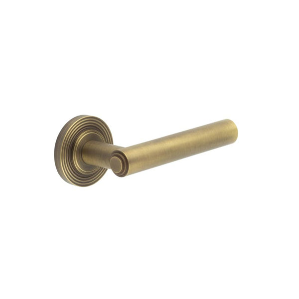 Burlington, Burlington Richmond Door Handles with Reeded Rose, Door Handles, Lever On Rose