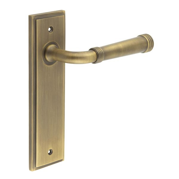 Burlington, Burlington Highgate Door Handle Latch Backplate, Door Handles, Burlington Highgate Door Handle Latch Backplate, Lever On  Latch Backplate