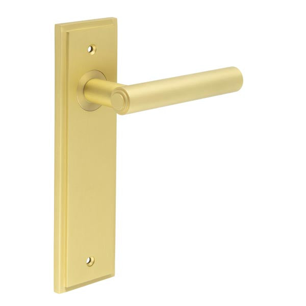 Burlington, Burlington Richmond Door Handle Latch Backplate, Door Handles, Burlington Richmond Door Handle Latch Backplate, Lever On  Latch Backplate