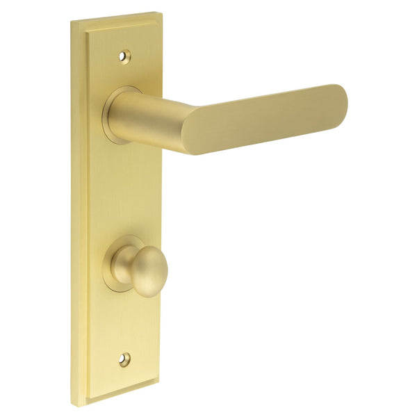 Burlington, Burlington Kensington Door Handle Din Bathroom Backplate & Turn & Release -Inner 1, Door Handles, Din Bathroom Backplate  & Turn & Release 1