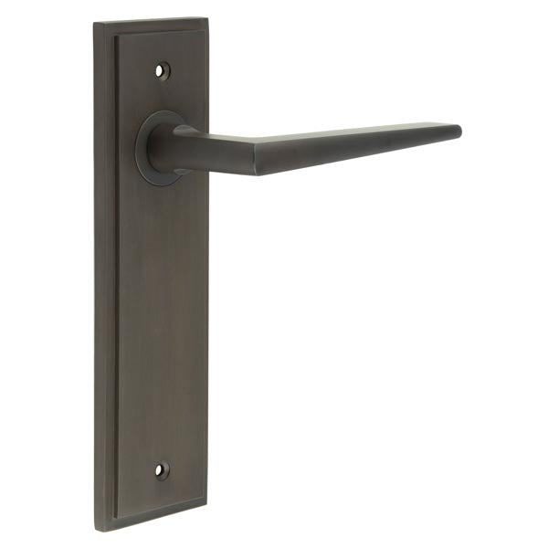 Burlington, Burlington Mayfair Door Handle Latch Backplate, Door Handles, Burlington Mayfair Door Handle Latch Backplate, Lever On  Latch Backplate