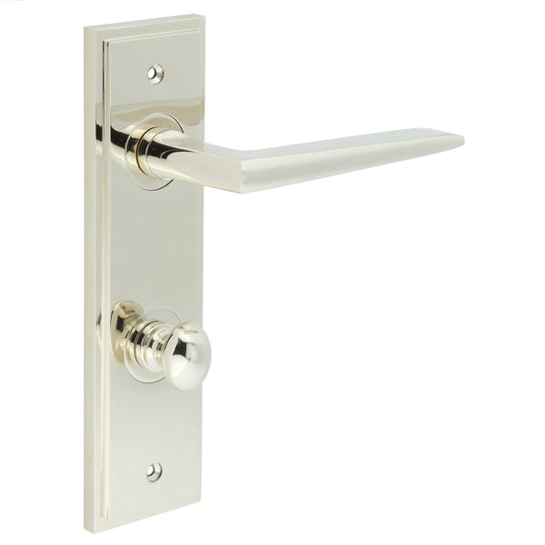 Burlington, Burlington Mayfair Door Handle Din Bathroom Backplate & Turn & Release -Inner 1, Door Handles, Din Bathroom Backplate  & Turn & Release 1