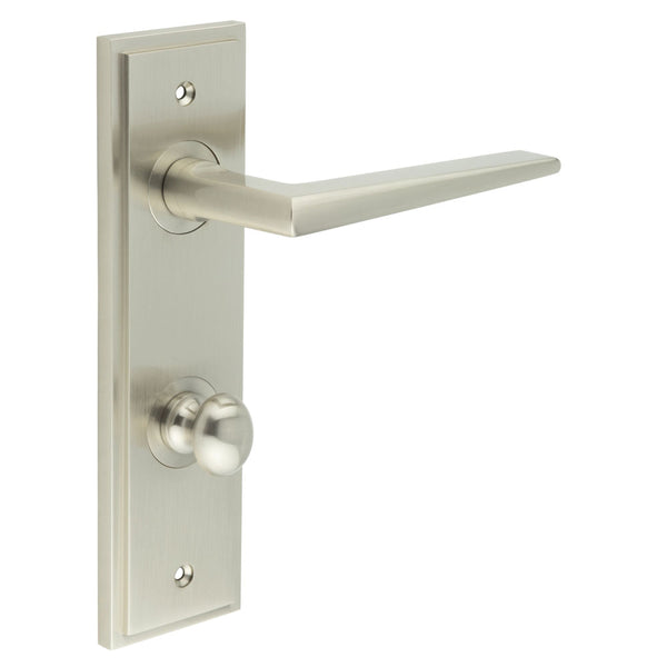 Burlington, Burlington Mayfair Door Handle Din Bathroom Backplate & Turn & Release -Inner 1, Door Handles, Din Bathroom Backplate  & Turn & Release 1