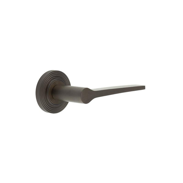 Burlington, Burlington Knightsbridge Door Handle with Reeded Rose, Door Handles, Lever On Rose