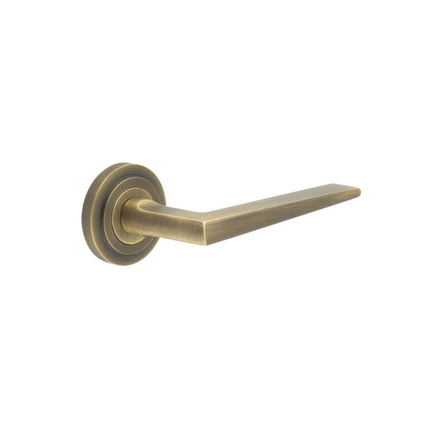 Burlington, Burlington Mayfair Door Handle with Stepped Rose, Door Handles, Lever On Rose