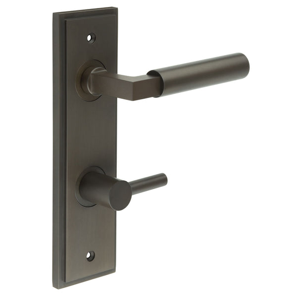 Burlington, Burlington Westminster Door Handle Din Bathroom Backplate & Turn & Release -Inner 3, Door Handles, BathroomDin Backplate  & Turn & Release 3