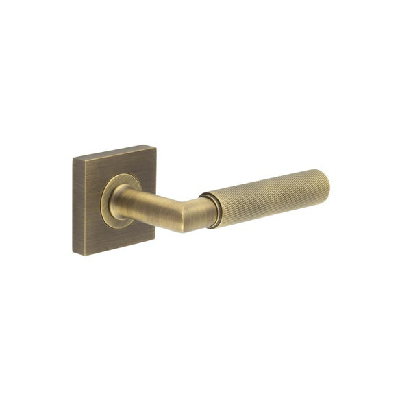 Burlington, Burlington Piccadilly Door Handle with Square Plain Rose, Door Handles, Lever On Square Rose