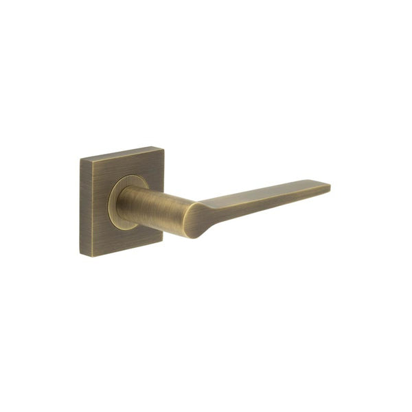 Burlington, Burlington Knightsbridge Door Handle with Square Plain Rose, Door Handles, Lever On Square Rose