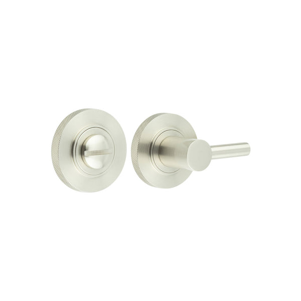 Burlington, Burlington Easy Turn & Release -Inner 3 with Knurled Rose, Door Handles, Bathroom Backplate  & Turn & Release 3