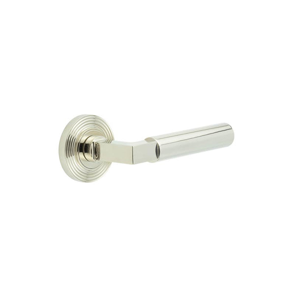 Burlington, Burlington Westminster Door Handles with Reeded Rose, Door Handles, Lever On Rose