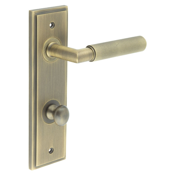 Burlington, Burlington Piccadilly Door Handle Bathroom Din Backplate & Turn & Release 1, Door Handles, BathroomDin Backplate  & Turn & Release 1, Burlington Piccadilly Door Handle Bathroom Din Backplate  & Turn & Release 1