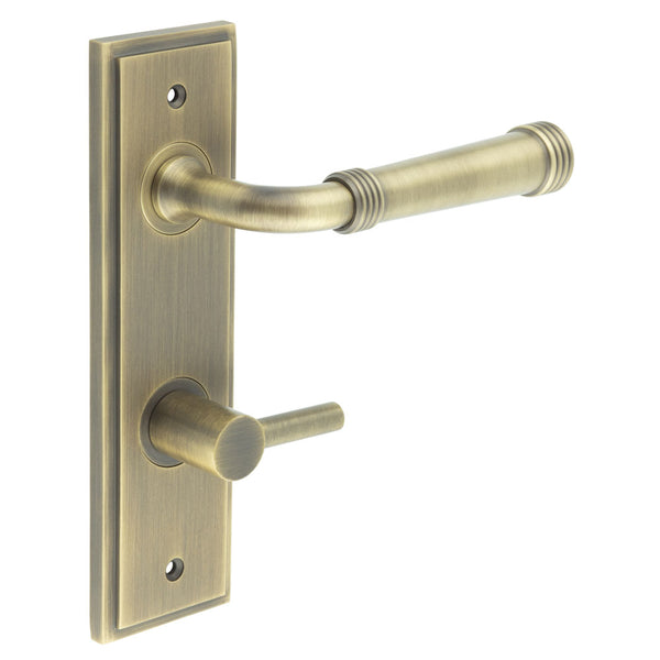 Burlington, Burlington Highgate Door Handle Din Bathroom Backplate & Turn & Release -Inner 3, Door Handles, BathroomDin Backplate  & Turn & Release 3, Burlington Highgate Door Handle Din Bathroom Backplate  & Turn & Release 3