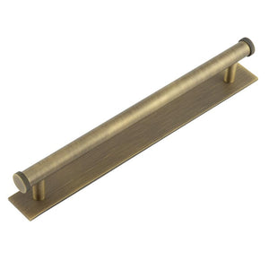 Hoxton, Hoxton Hoxton Wenlock Cabinet Handles 224mm Ctrs Plain Backplate, Cabinet Hardware, Cabinet Pull Handles