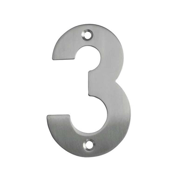 Frelan, JSS SSS Screwfix numeral JSS-3, Exterior Door Hardware, Door Numerals