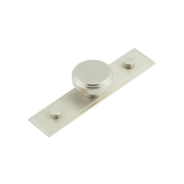 Hoxton, Hoxton Cropley Cupboard Knobs 40mm Stepped Backplate, Cabinet Hardware, Cabinet Knobs