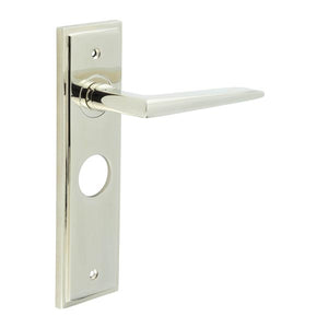 Burlington, Burlington Mayfair Door Handle Bathroom Backplate, Door Handles, Burlington Mayfair Door Handle Bathroom Backplate, Lever onBathroom Backplate